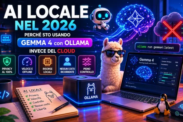 AI locale nel 2026: perché sto usando Gemma 4 con Ollama invece del cloud 🤖💻