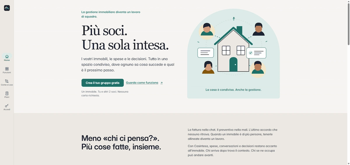 Schermata 1 di Casintesa, gestionale per immobili in comproprietà